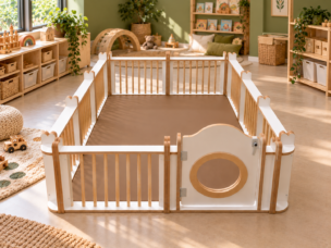 Houten grondbox 223 × 158 cm – met deur en kijkvenster foto 2