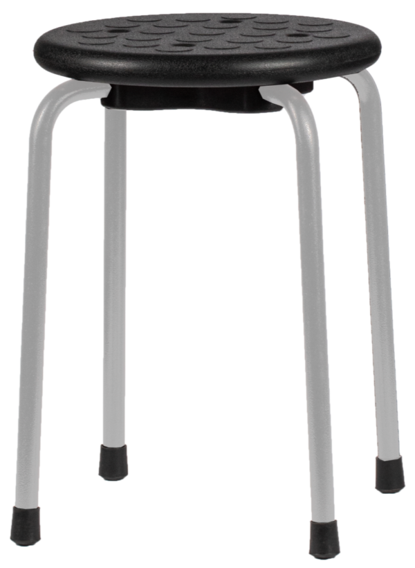Kruk TAP45 Zwart – Aluminium zithoogte 47 cm