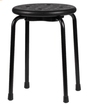 Kruk Zwart Frame – zithoogte 47 cm