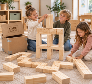CABU Toys Blocks – Grote houten dominoblokken